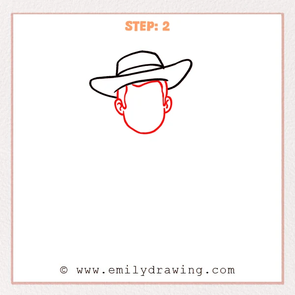 how to draw a woody - Step 2