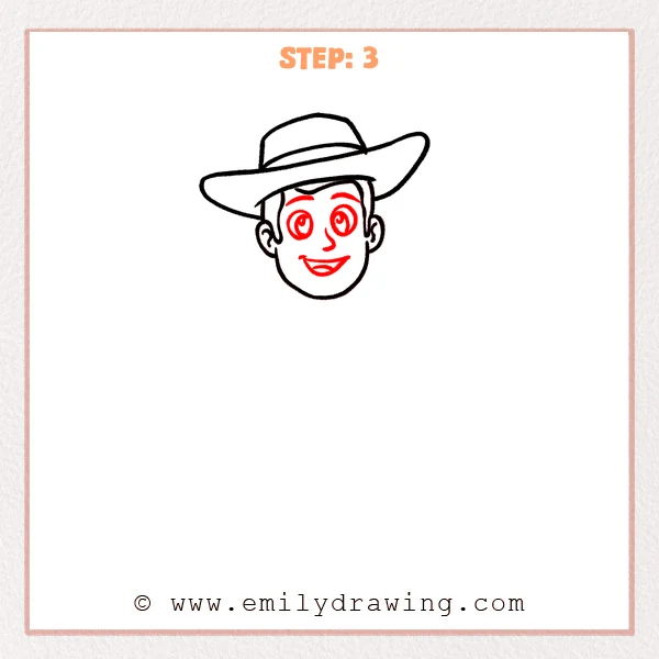 how to draw a woody - Step 3