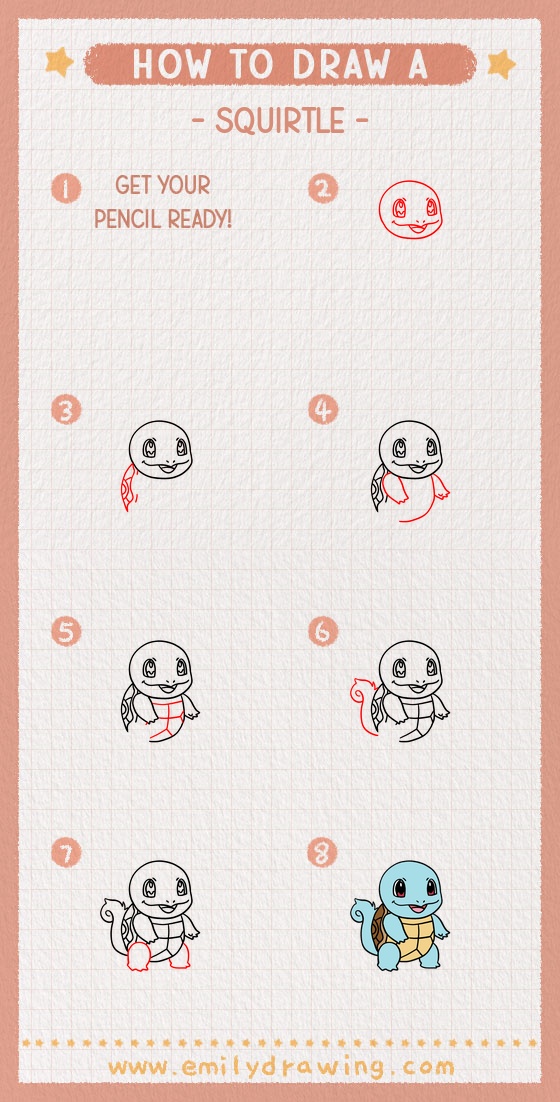 how to draw a squirtle pinterest pin