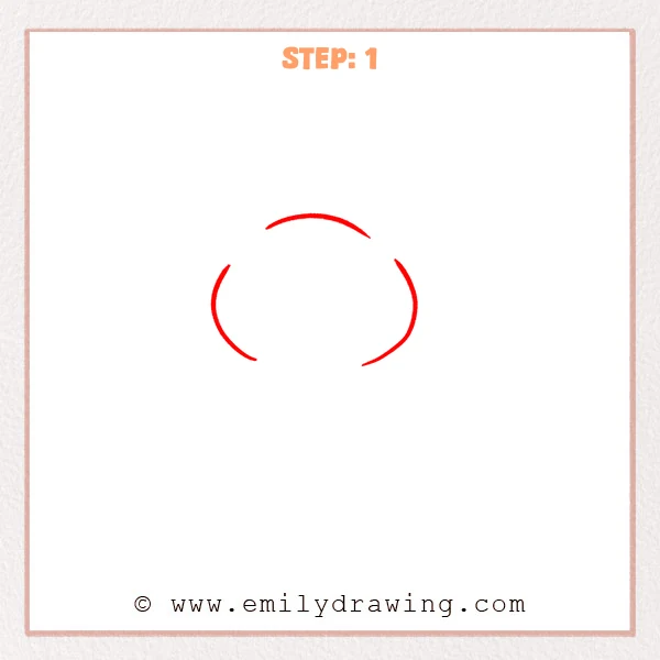 how to draw a cartoon cat - Step 1 progression of the cartoon cat drawing after the "start the head" stage.