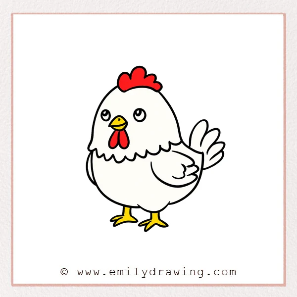 Preview of Cartoon Chicken drawing