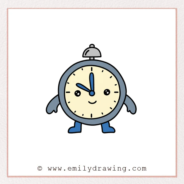 Preview of Cartoon Clock drawing