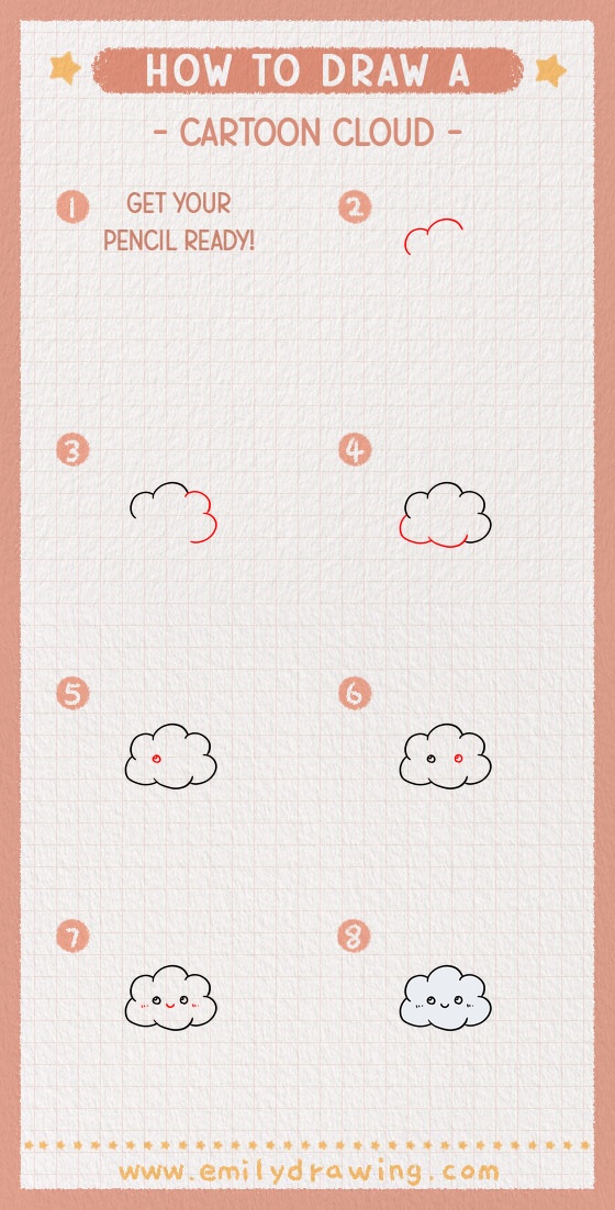 how to draw a cartoon cloud pinterest pin