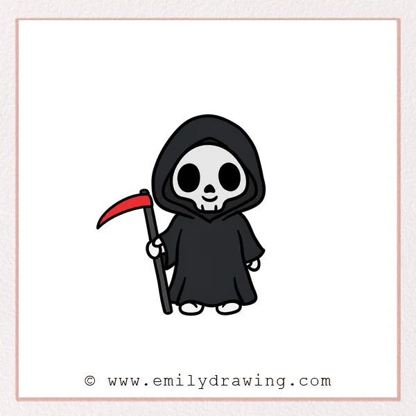 Preview of Cartoon Death drawing