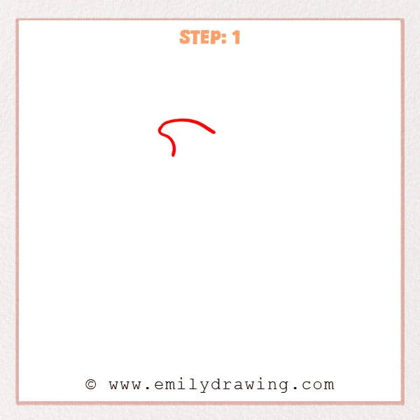 how to draw a cartoon dolphin - Step 1 progression of the cartoon dolphin drawing after the "start the dorsal fin" stage.