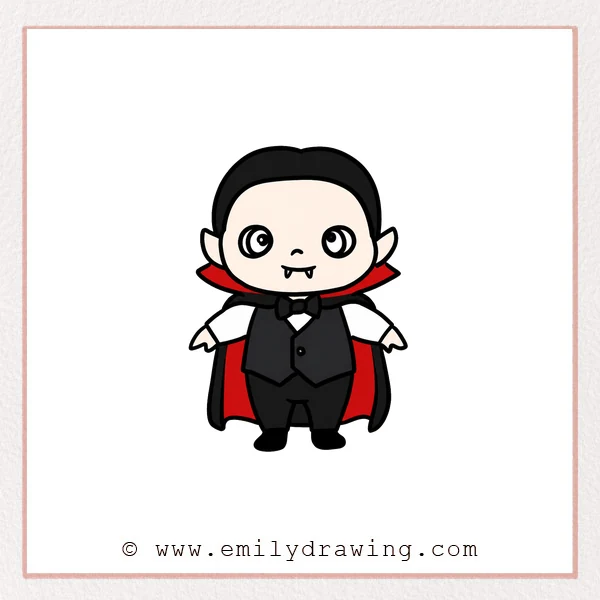 Preview of Cartoon Dracula drawing