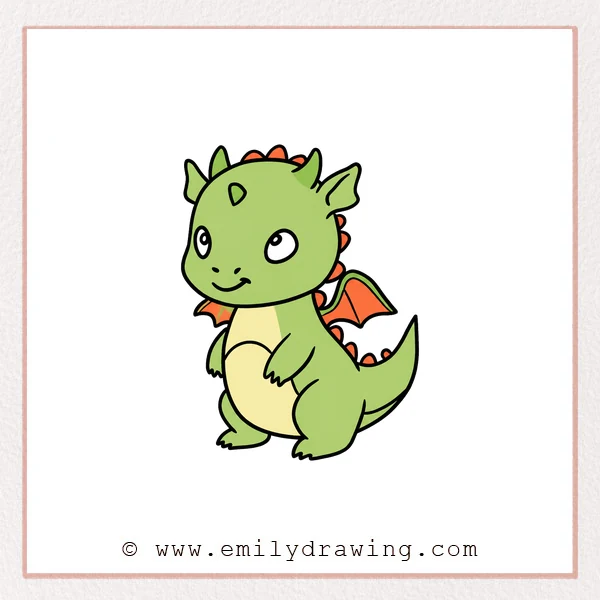 Preview of Cartoon Dragon drawing
