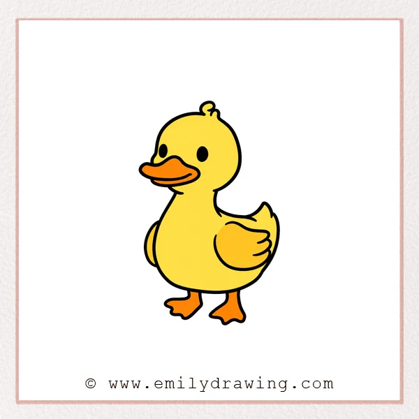 Preview of Cartoon Duck drawing