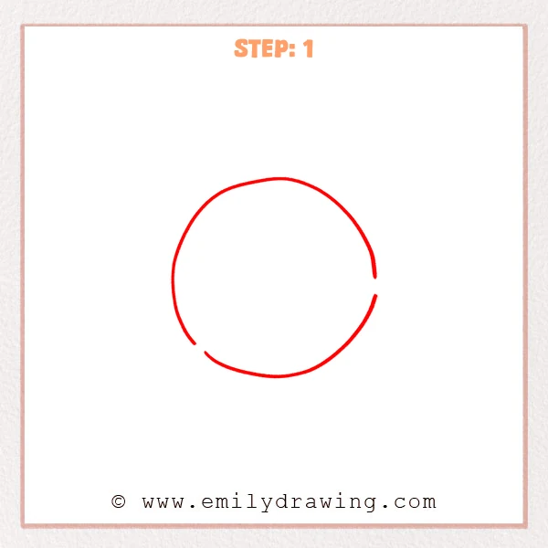 how to draw a cartoon earth - Step 1 progression of the cartoon earth drawing after the "draw the globe" stage.