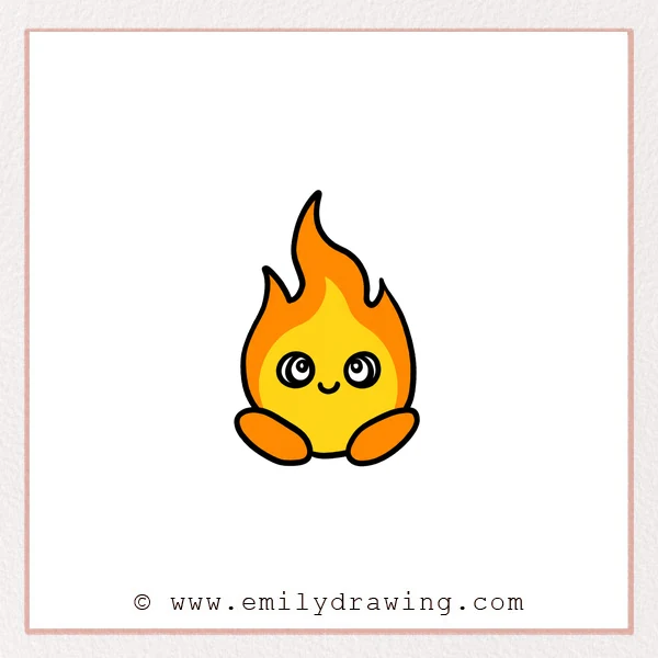 Preview of Cartoon Flame drawing