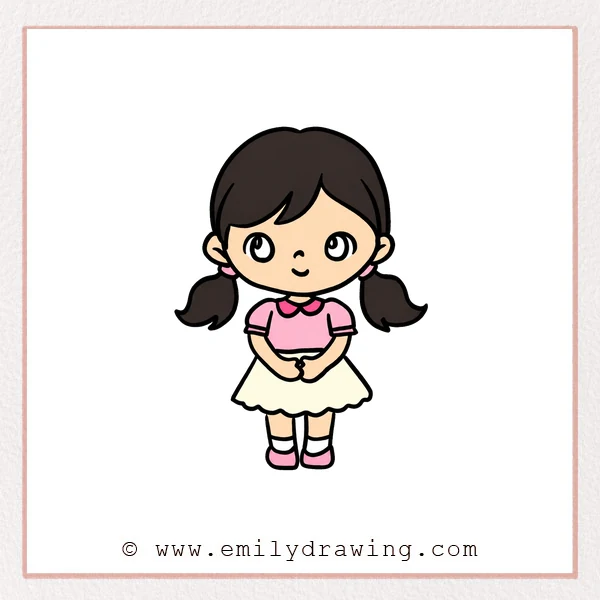 Preview of Cartoon Girl drawing