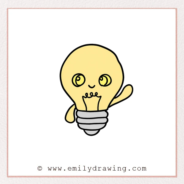 Preview of Cartoon Light Bulb drawing