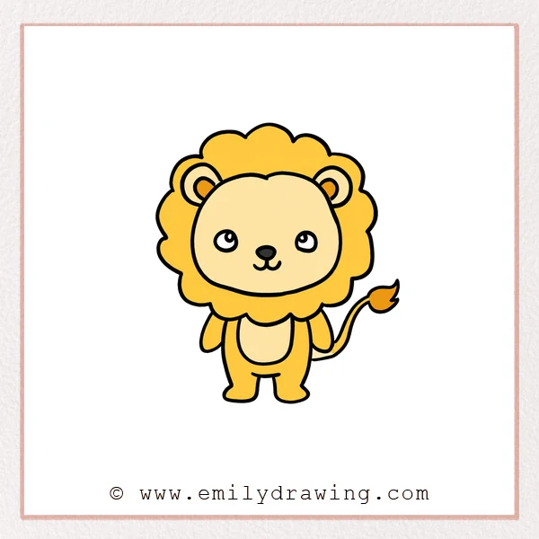 Preview of Cartoon Lion drawing
