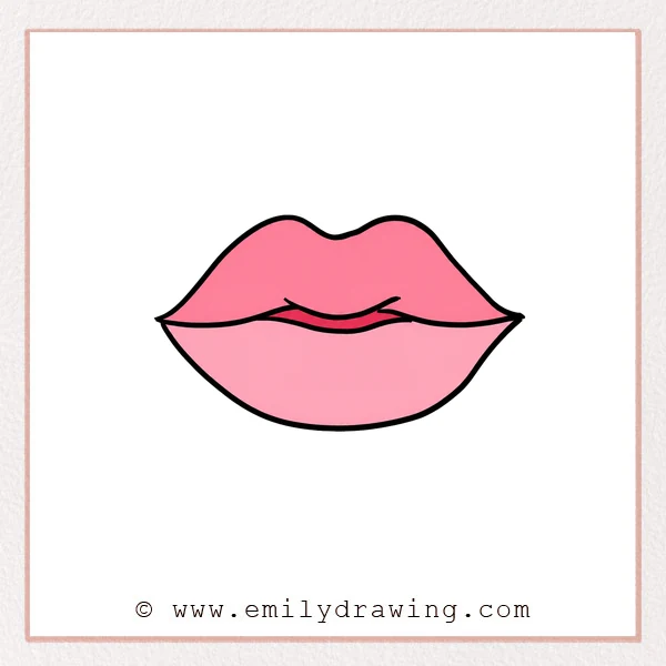 Preview of Cartoon Lips drawing
