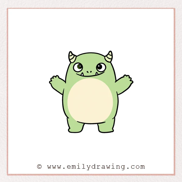 Preview of Cartoon Monster drawing