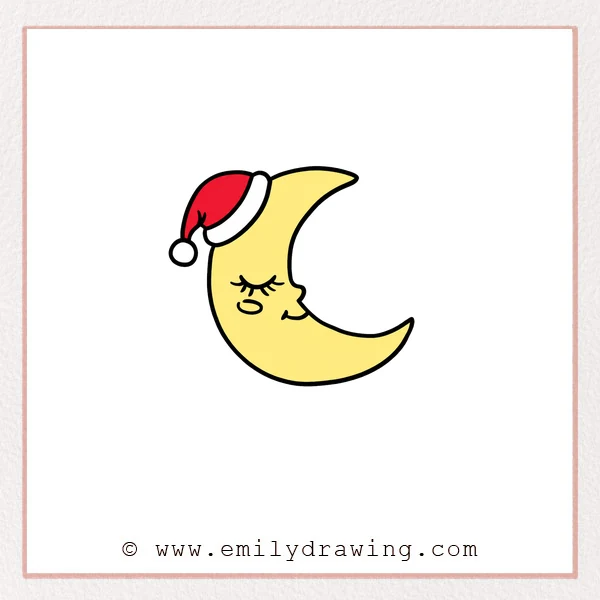 Preview of Cartoon Moon drawing