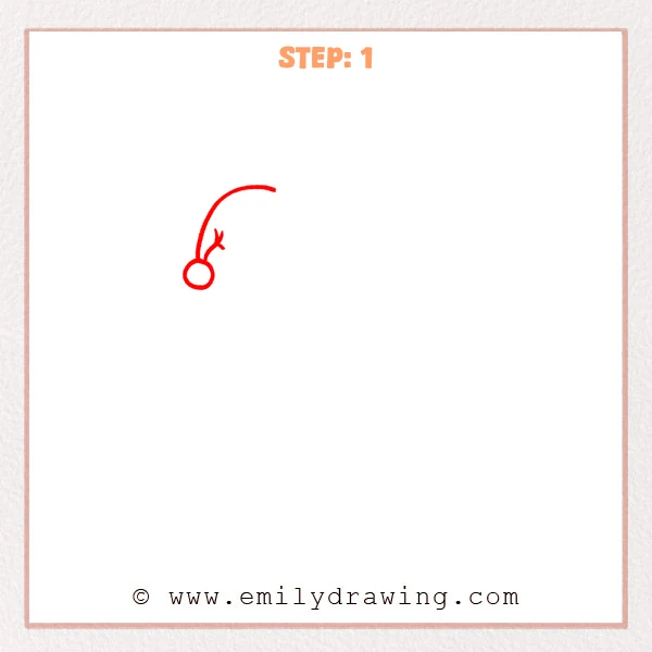 how to draw a cartoon moon - Step 1 progression of the cartoon moon drawing after the "start the nightcap" stage.