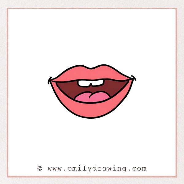 Preview of Cartoon Mouth drawing
