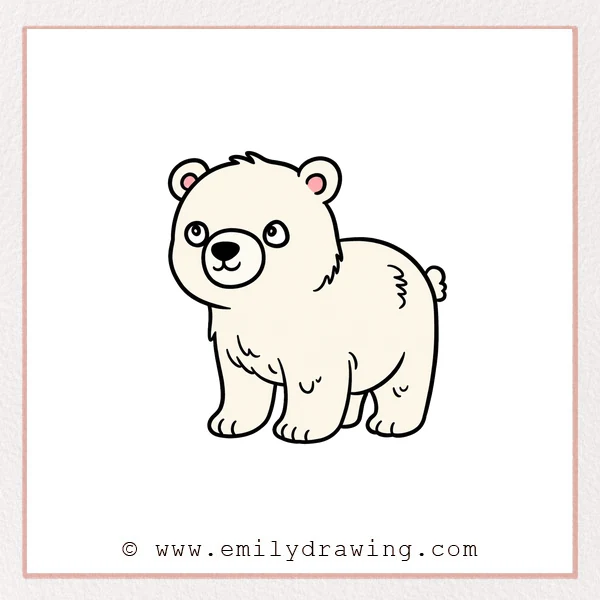 Preview of Cartoon Polar Bear drawing