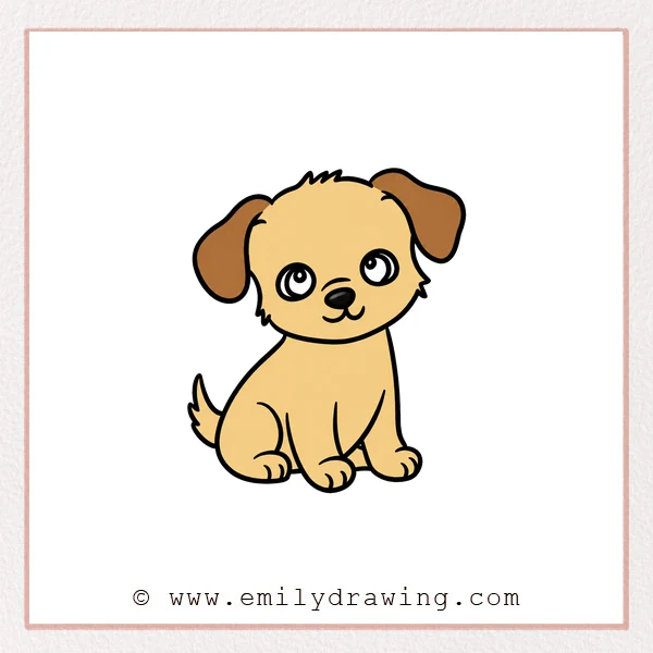 Preview of Cartoon Puppy drawing