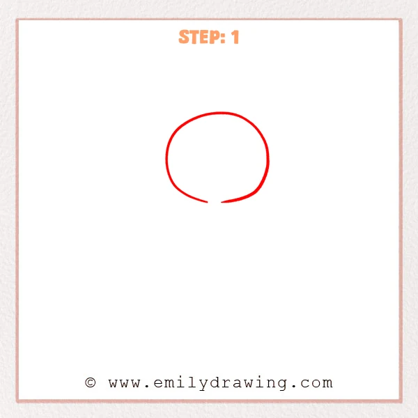 how to draw a cartoon snake - Cartoon snake Step 1 showing a round head with an open lower edge
