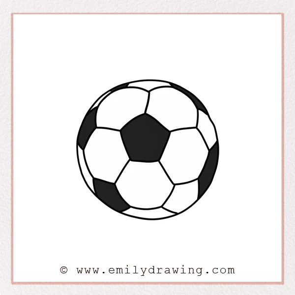 Preview of Cartoon Soccer Ball drawing