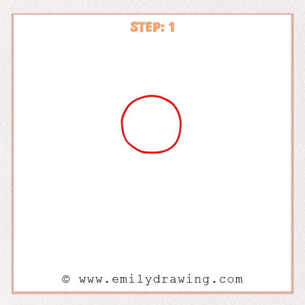 how to draw a cartoon sunflower - Cartoon sunflower Step 1 showing a large oval flower center