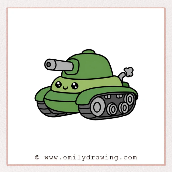 Preview of Cartoon Tank drawing