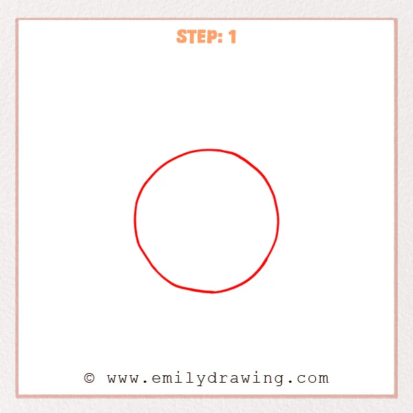 how to draw a cartoon world - Cartoon world Step 1 showing a large rounded globe outline