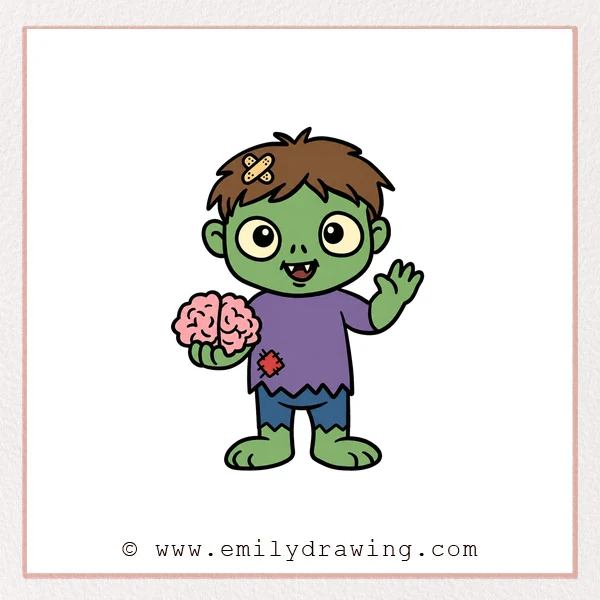 Preview of Cartoon Zombie drawing