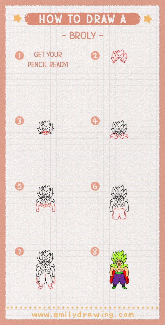 how to draw a broly pinterest pin