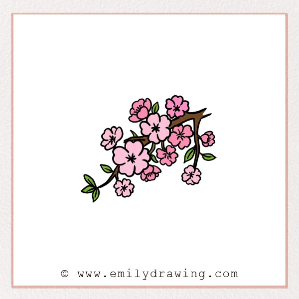Preview of Cherry Blossoms drawing