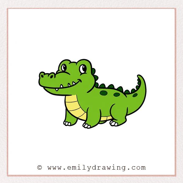 Preview of Crocodile drawing