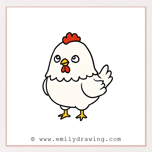 Preview of Cute Chicken drawing