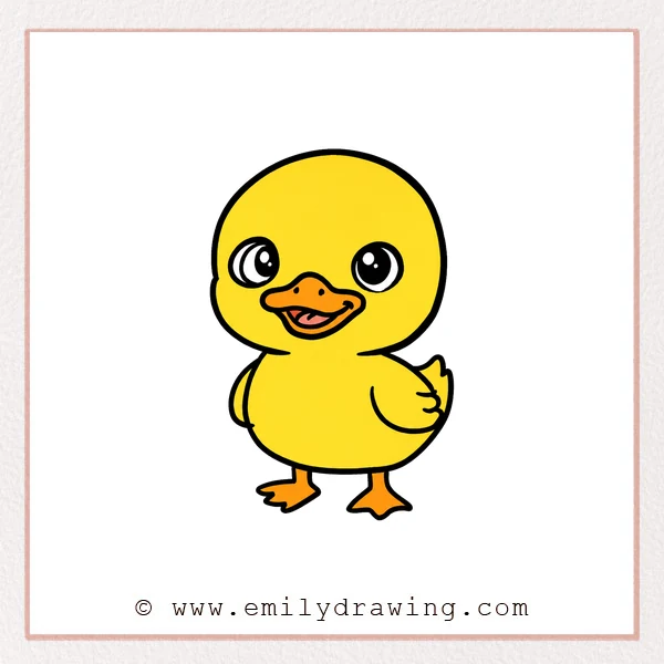 Preview of Cute Duckling drawing