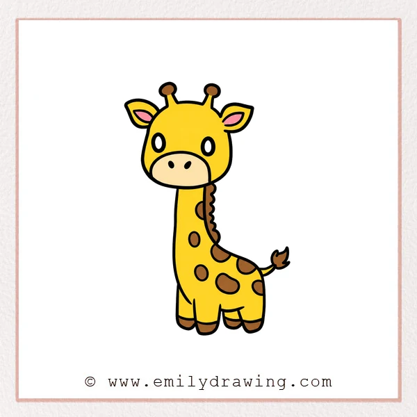 Preview of Cute Giraffe drawing