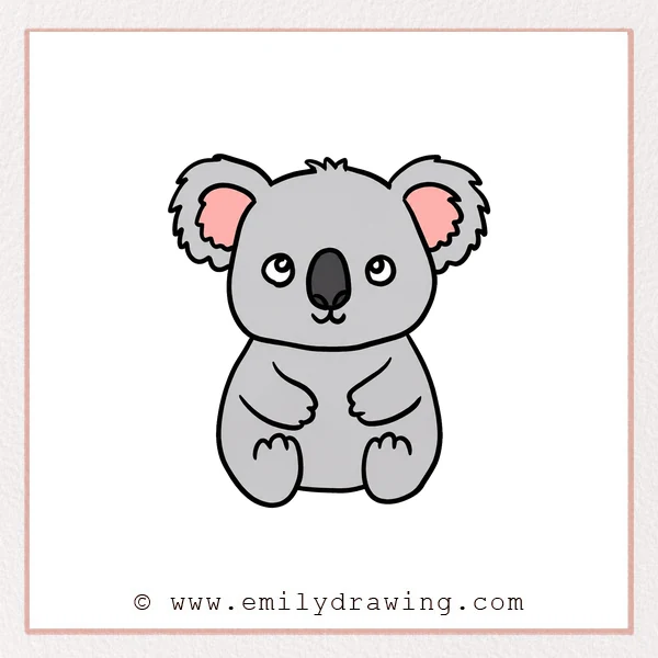 Preview of Cute Koala drawing