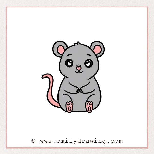 Preview of Cute Rat drawing