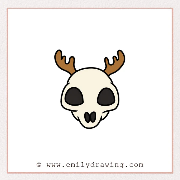 Preview of Deer Skull drawing