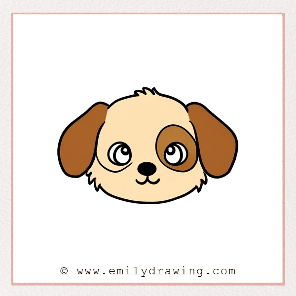 Preview of Dog Face drawing