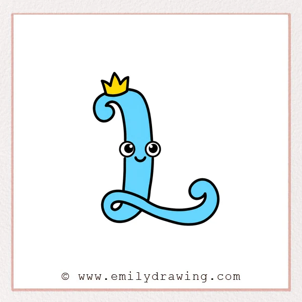 Preview of Fancy Letter L drawing