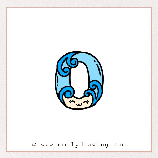 Preview of Fancy Letter O drawing