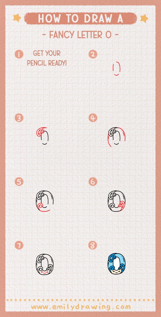 how to draw a fancy letter o pinterest pin