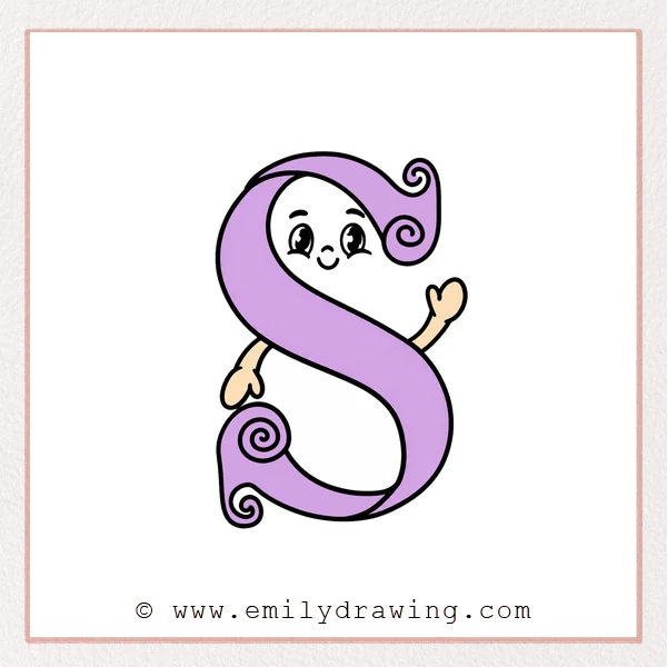 Preview of Fancy Letter S drawing
