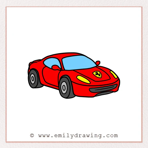 Preview of Ferrari drawing
