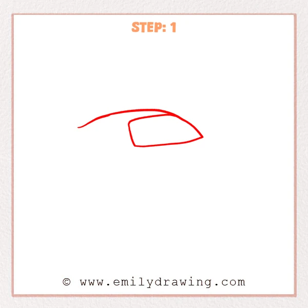 how to draw a ferrari - Ferrari roof arch and broad windshield establish the upper car.
