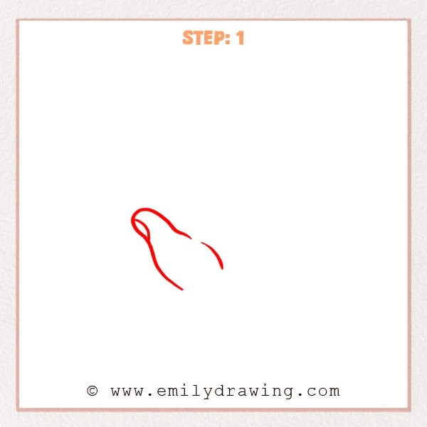how to draw a fingers - Fingers drawing begins with a thumb, thumbnail, palm edge, and curved crease.