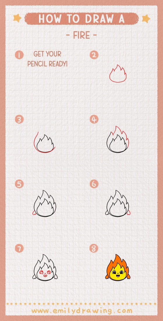 how to draw a fire pinterest pin