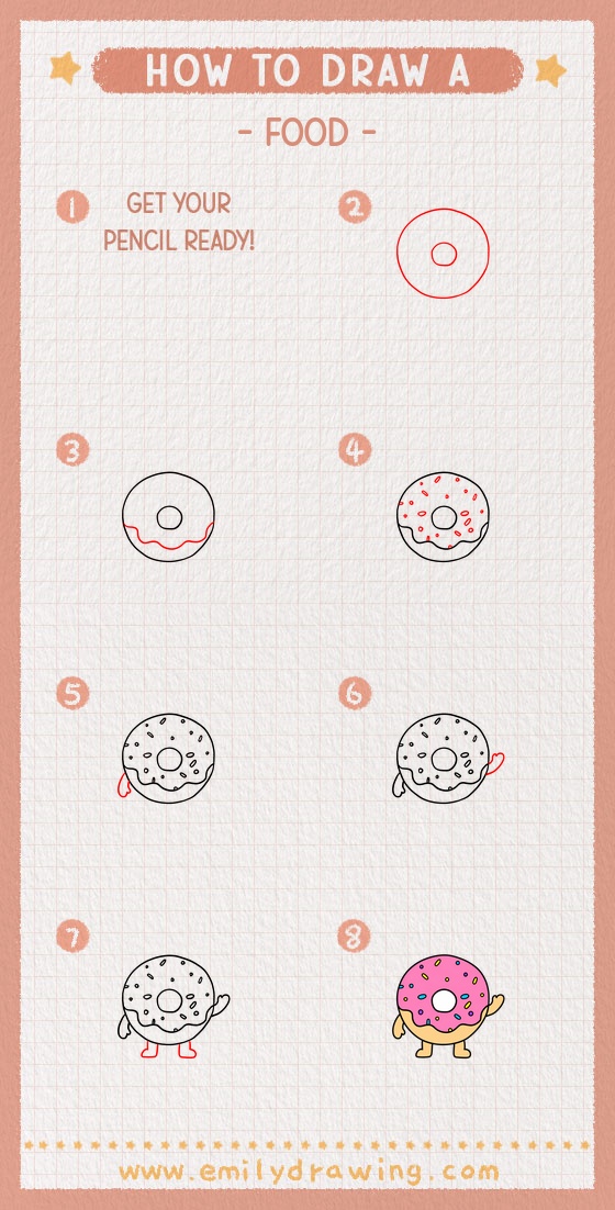 how to draw a food pinterest pin