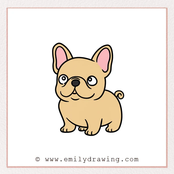 Preview of French Bulldog drawing
